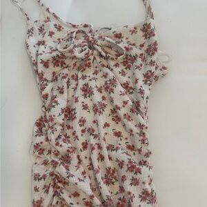 Floral Print Sleeveless Dress